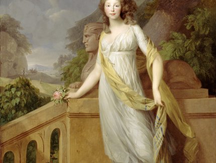 Johann Friedrich August Tischbein: Königin Luise von Preußen als Kronprinzessin, 1796, Eigentum Huis Doorn