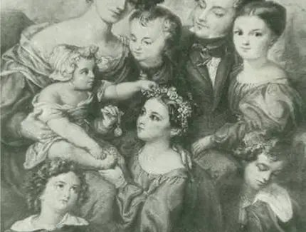 Wilhelm Hensel: Alexander Mendelssohn mit seiner Familie, 1832