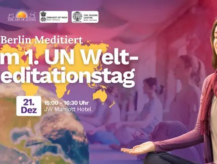 Berlin meditiert am 1. UN Weltmeditationstag