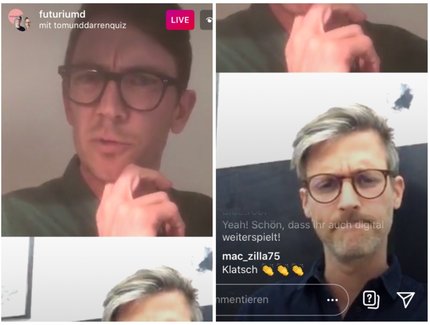 Quizmaster Tom und Darren