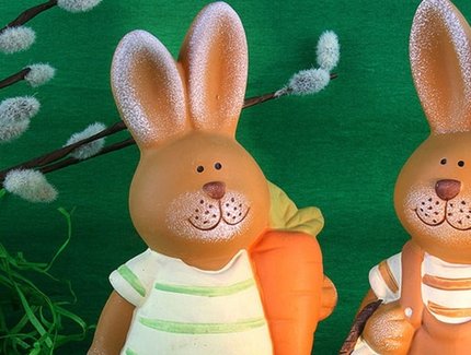 Sieben kleine Osterhasen