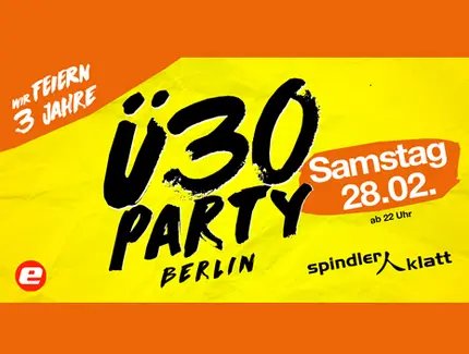 3 Jahre Geburtstag Ü30 Party Berlin