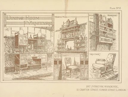 Plate No. 6 in „Art Furniture“, 1877