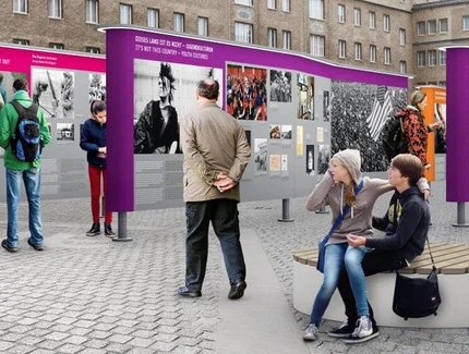 Open-Air-Ausstellung über die Revolution in der DDR (Modell)