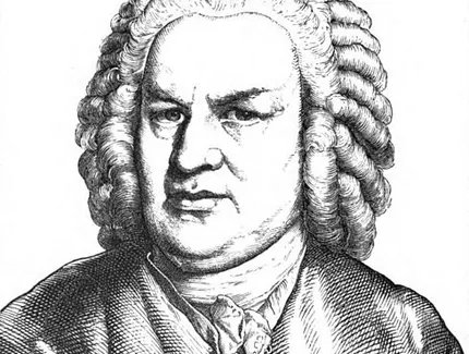 Kohlezeichnung Portrait J.S. Bach