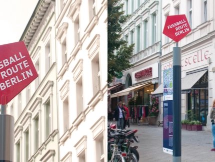 Fussball Route Berlin, Standort 1:6, Bergmannstraße, Kreuzberg