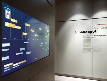 Schaudepot Reichsbanner Schwarz-Rot-Gold