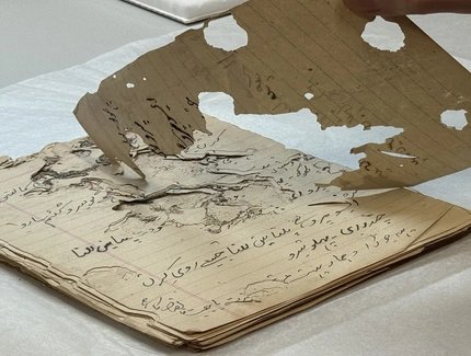 Ansicht der beschädigten Dagar Diaries