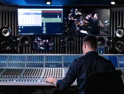 Tonstudio in der Philharmonie Berlin 