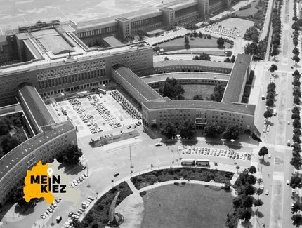 Luftaufnahme des Flughafens Tempelhof, 1963