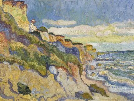 Cesar Klein Ahrenshoop II (Felsen am Meer), 1909 Öl auf Malpappe 32 x 48,5 cm Privatbesitz