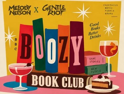 Boozy Book Club, key visual