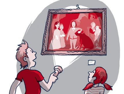 Illustration: Taschenlampenführung durch das Schlossmuseum Oranienburg