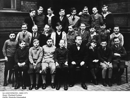 Ein Klassenfoto des Lessing-Gymnasiums aus dem Jahr 1933. Die Klasse besteht nur aus Jungen.