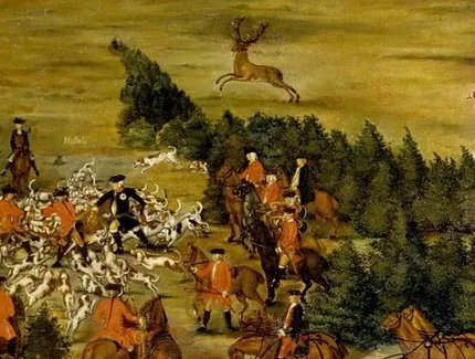 Friedrich I. bei der Jagd in Wusterhausen