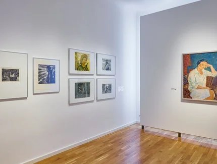 Ausstellungsansicht „Vietnam. Kunst. DDR. Reclaiming Solidarity", Stiftung Kunstforum Berliner Volksbank