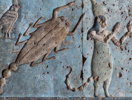 Tierkreiszeichen Skorpion auf dem rechteckigen Tierkreis von Dendera
