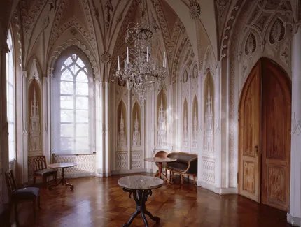 Saal im Obergeschoss der Meierei auf der Pfaueninsel