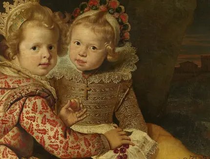 Cornelis de Vos, Magdalena und Jan Baptist de Vos, die Kinder des Malers (Detail), 1621/22