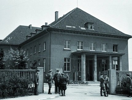 Ort der bedingungslosen Kapitulation der Wehrmacht, ehemaliges Offizierskasino der Pionierschule I, in Berlin-Karlshorst, 8. Mai 1945