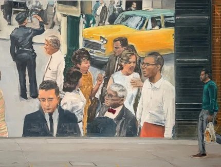 Crossing 2025 Öl auf Leinwand 120 x 180 cm