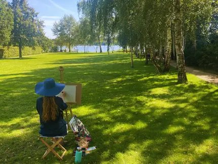 Malkurs in der Liebermann-Villa am Wannsee