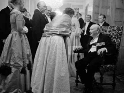 Konrad Adenauer empfängt Winston Churchill im Palais Schaumburg, Bonn 1956 