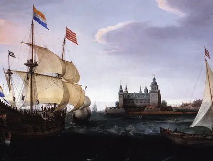 Hendrik Cornelisz Vroom, Holländische Schiffe im dänischen Sund vor Schloss Kronborg, 1614