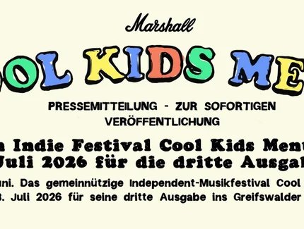 Cool Kids Menu
