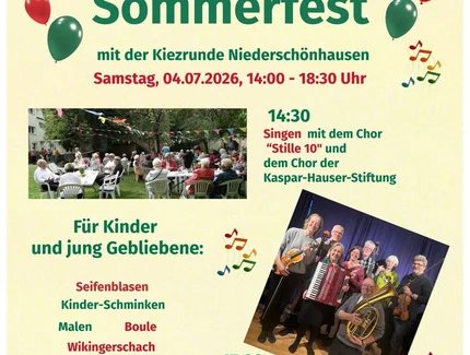 Sommerfest mit der Kiezrunde Niederschönhausen