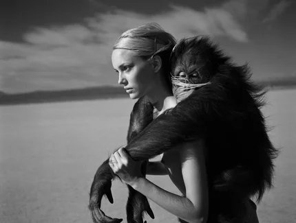 Michel Comte, Beauty and the Beast, Orangutan II - Mojave Desert, 1996