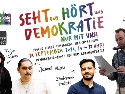The Poetry Project bei der Demokratieparty 