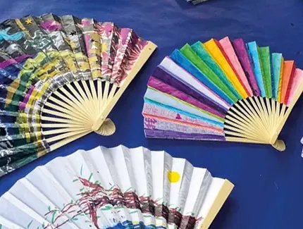 Bemalte Fächer