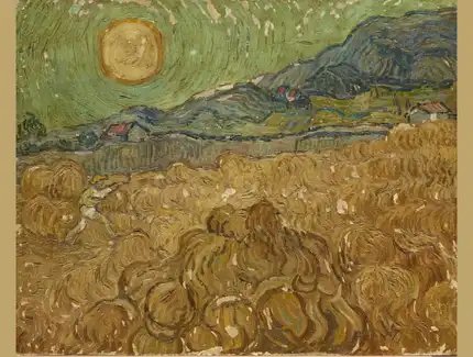 Leonhard Wacker, Schnitter im Kornfeld (in der Manier von Vincent van Gogh), um 1928, Alte Nationalgalerie, Staatliche Museen zu Berlin