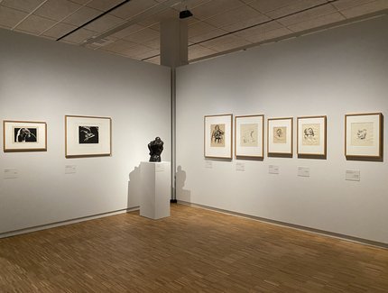 Blick in die Ausstellung im Käthe-Kollwitz-Museum Berlin