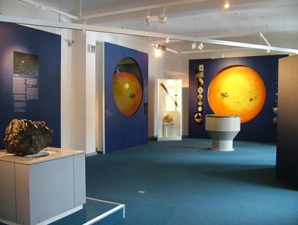 Ausstellungsraum "Das Sonnensystem" in der Archenhold-Sternwarte Treptow