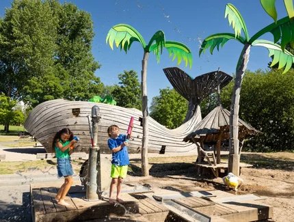 Wasserspielplatz Gärten der Welt 2025