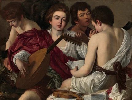 Caravaggio, I Musici, 1595, New York, Metropolitan Museum of Art
