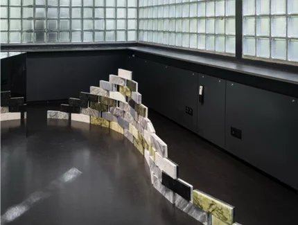 Gonzalez Haase AAS x Marbledworks, The Brick, Installationshot at Eternit Haus, Berlin 2025 