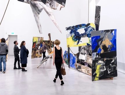 Installationsansicht „Emilio Vedova. Absurdes Berliner Tagebuch ’64“, 1964, Berlinische Galerie © Foto: Lutz Bertram, © Fondazione Emilio e Annabianca Vedova