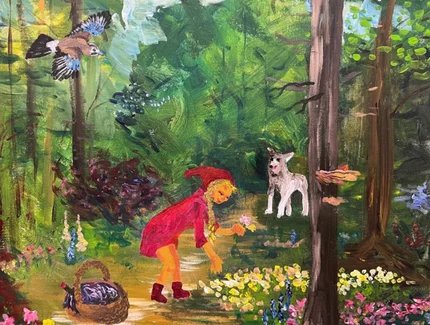 Im Märchen versteckt - Malen in der Bibliothek