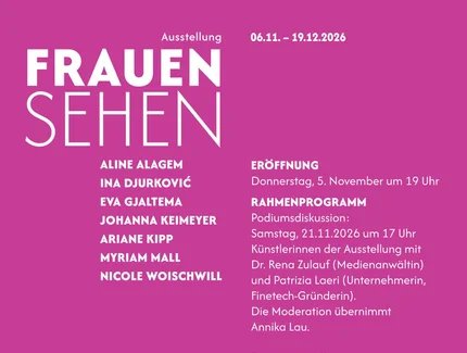 Flyer zur Ausstellung FRAUEN SEHEN