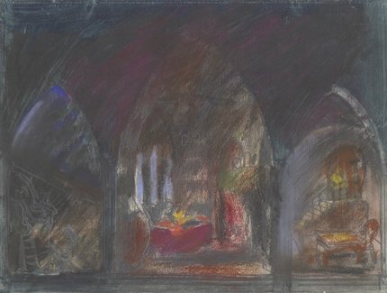Lovis Corinth, Bühnenbildentwurf zu Johann Wolfgang von Goethes Faust I, 1922