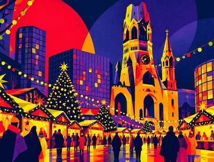 Symbolbild Weihnachtsmarkt an der Kaiser-Wilhelm-Gedächtnis-Kirche