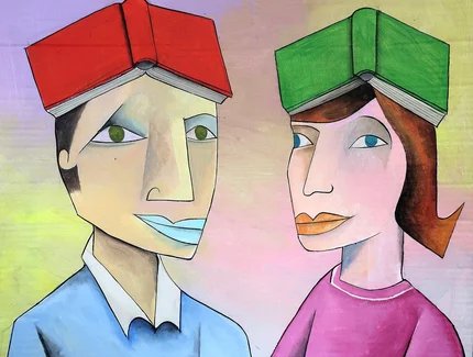 Symbolillustration Literatur