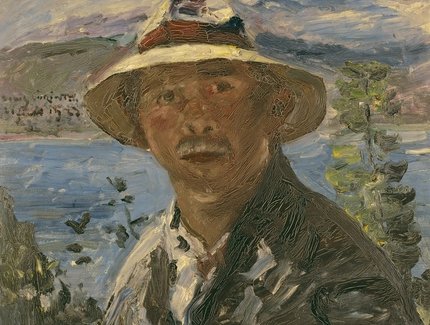 Lovis Corinth, Selbstporträt mit Strohhut, 1923, Kunstmuseum Bern