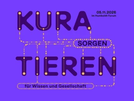 Key Visual der Konferenz "Kuratieren - Sorgen für Wissen und Gesellschaft"