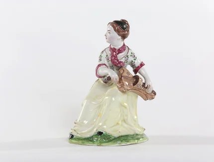 Drehleierspielerin, Straßburg, um 1750/54