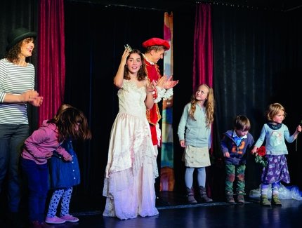 Szene aus Die Bremer Stadtmusikanten - Mitspieltheater