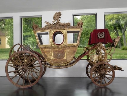 Staatswagen Friedrich Wilhelms II. in der Schlossremise Paretz